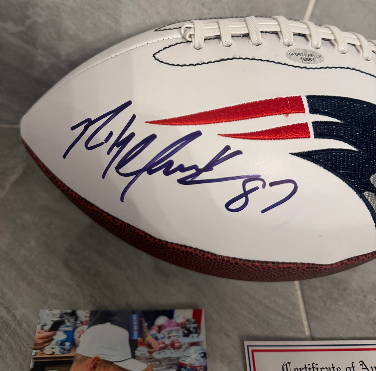Rob Gronkowski New England Patriots Autographed Football product image 2