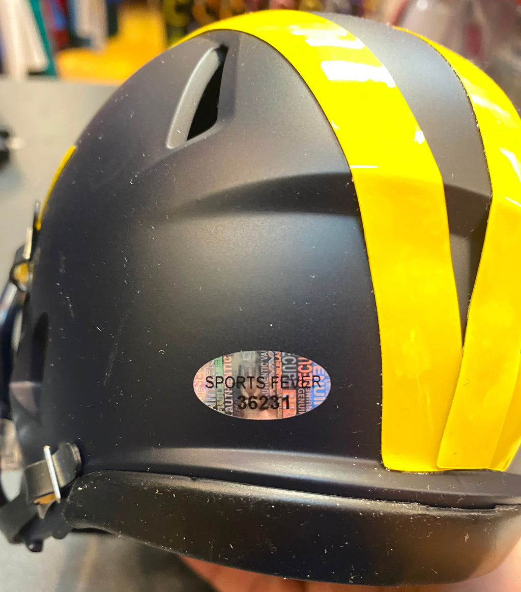 Aiden Hutchinson Autographed Michigan Wolverines Mini product image 3