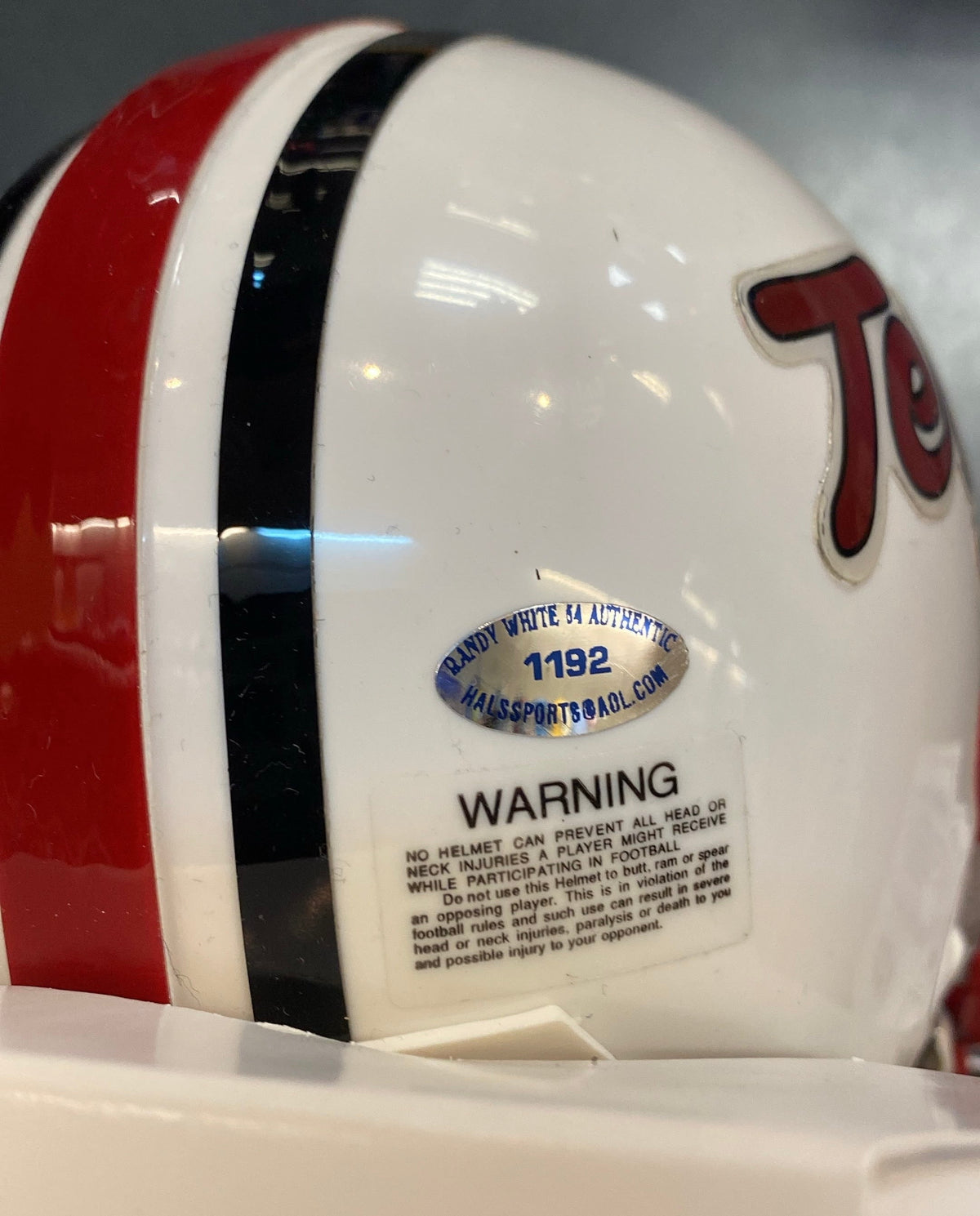 Randy White Autographed Maryland Terrapins Mini Helmet with product image 3