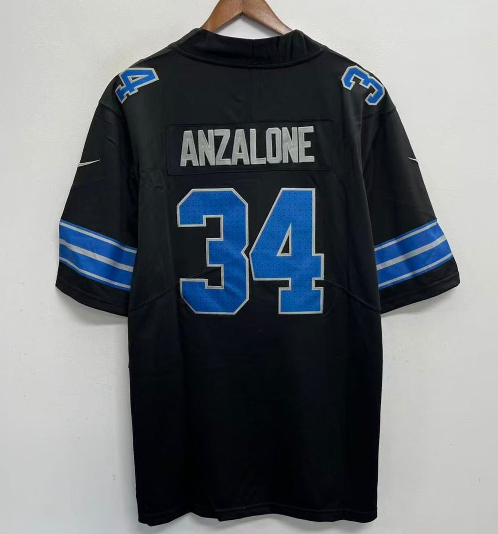 Alex Anzalone Detroit Lions Jersey black 2025 product image 1
