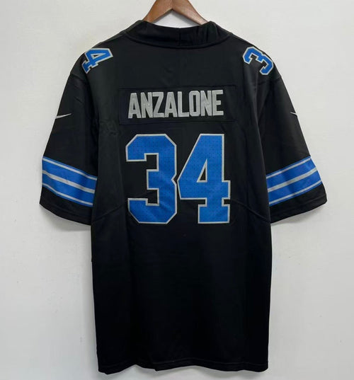 Alex Anzalone Detroit Lions Jersey black 2025 product image 1