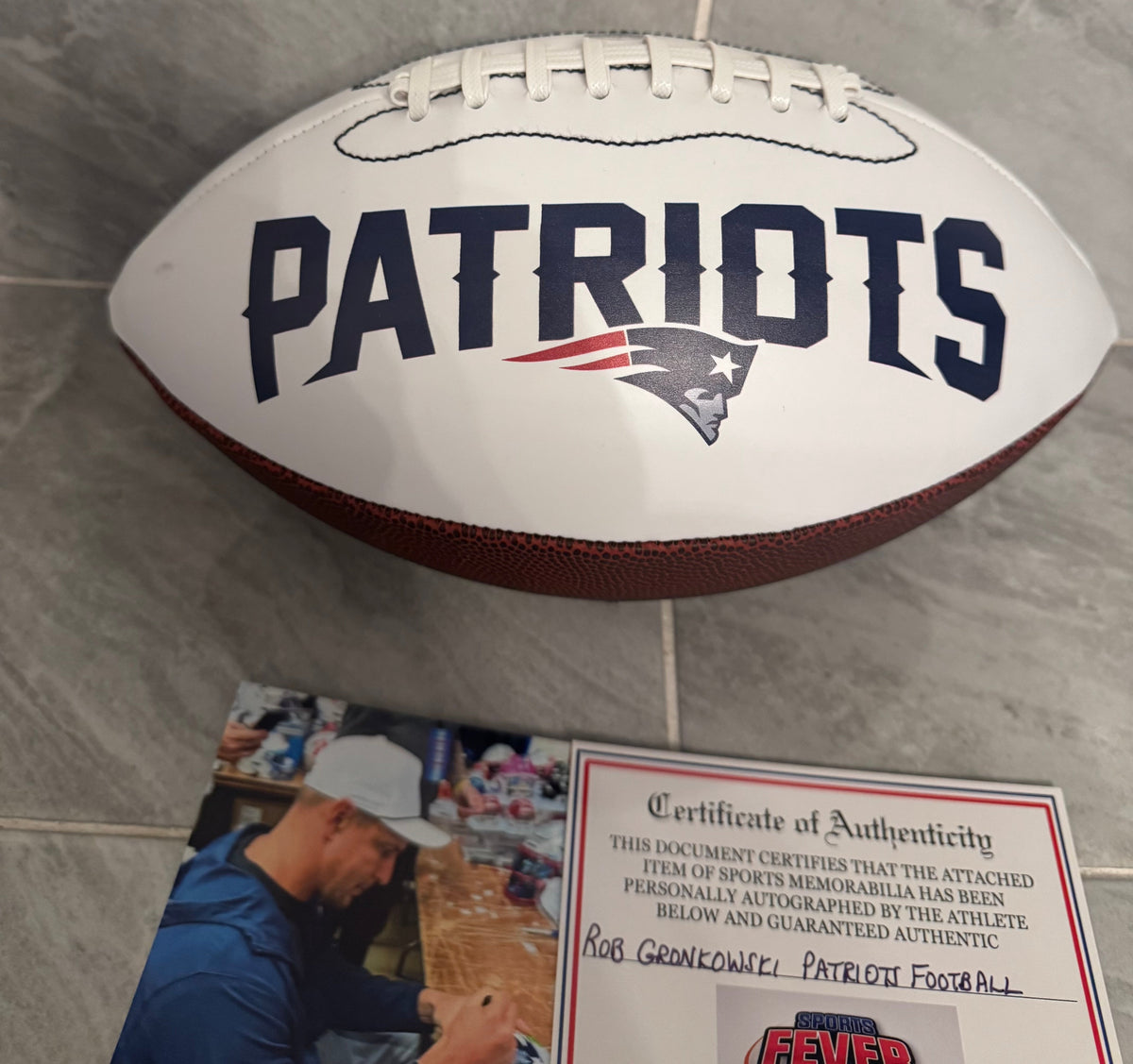 Rob Gronkowski New England Patriots Autographed Football product image 3