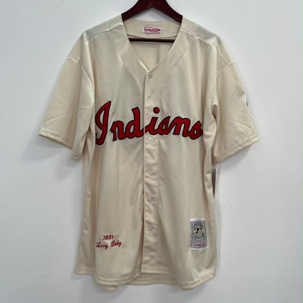 Larry Doby 1951 Cleveland Indians Official MLB Mitchell & product image 2