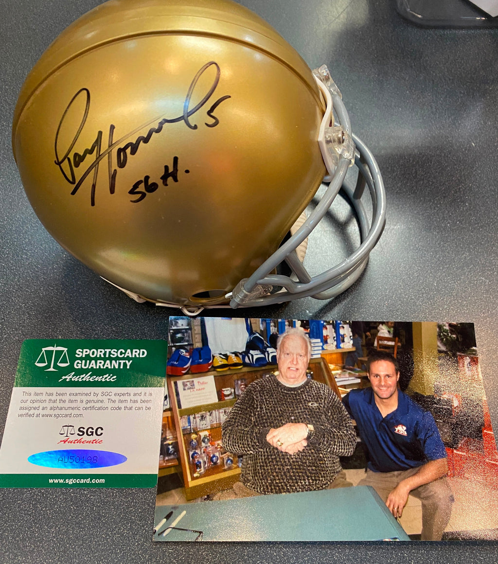 Paul Hornung Notre Dame Autographed Mini Helmet with COA product image 1