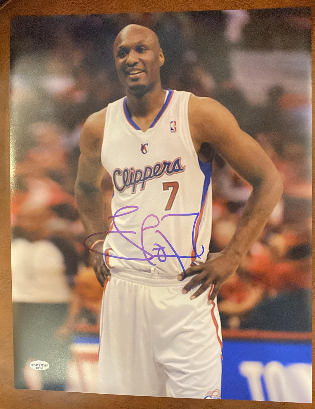 Lamar Odom Los Angeles Clippers Autographed 11X14 photo product image 2