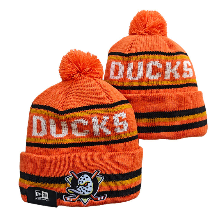 Anaheim Ducks NHL New Era winter Hat with Pom product image 1