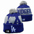 Los Angeles Dodgers MLB New Era winter knit Hat with Pom product image 1