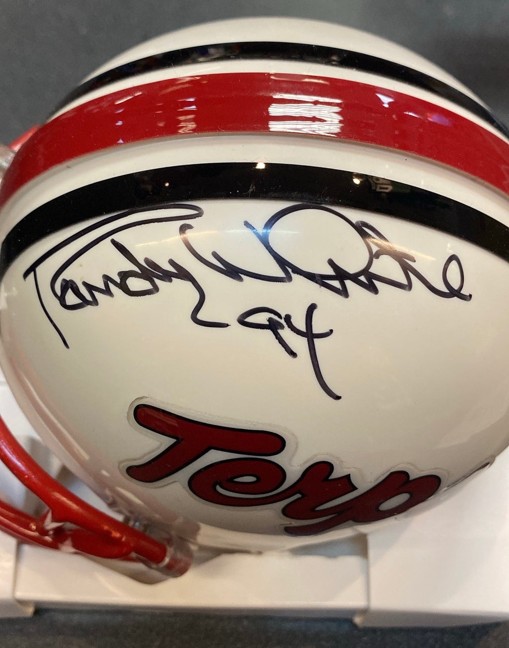 Randy White Autographed Maryland Terrapins Mini Helmet with product image 2