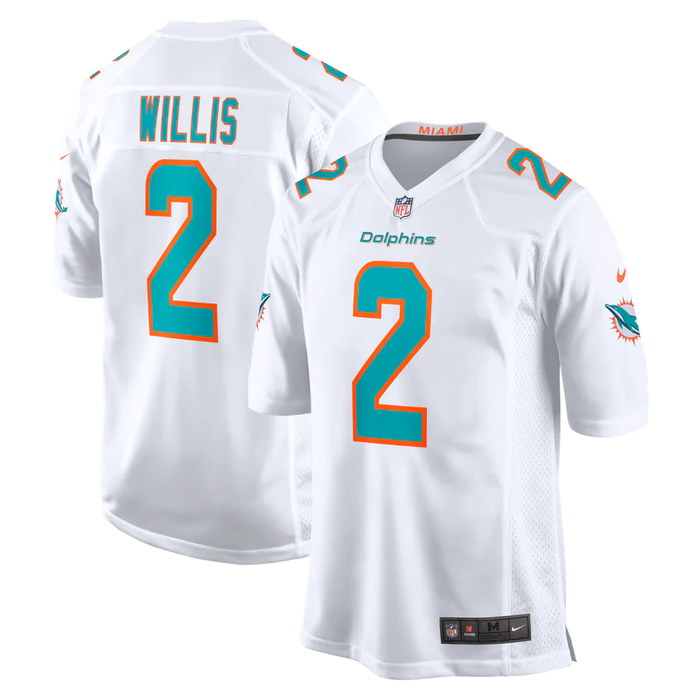 Malik Willis Miami Dolphins Official NFL Nike Jersey White product image 1