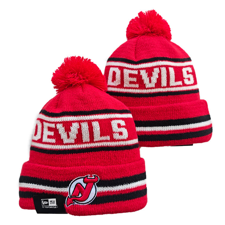 New Jersey Devils NHL Era winter Hat with Pom product image 1