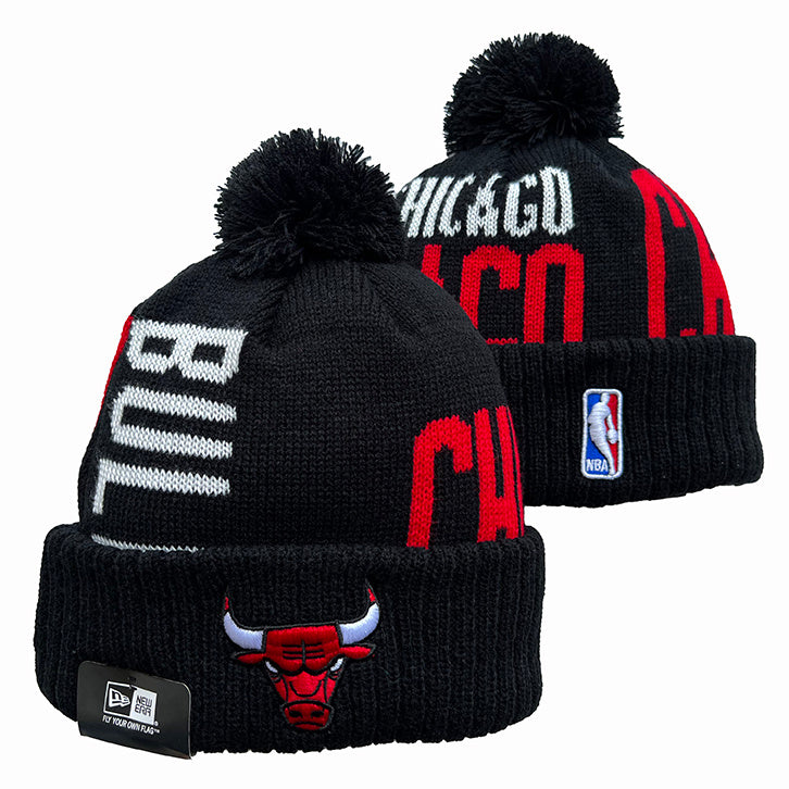 Chicago Bulls NBA New Era winter Hat with Pom product image 1