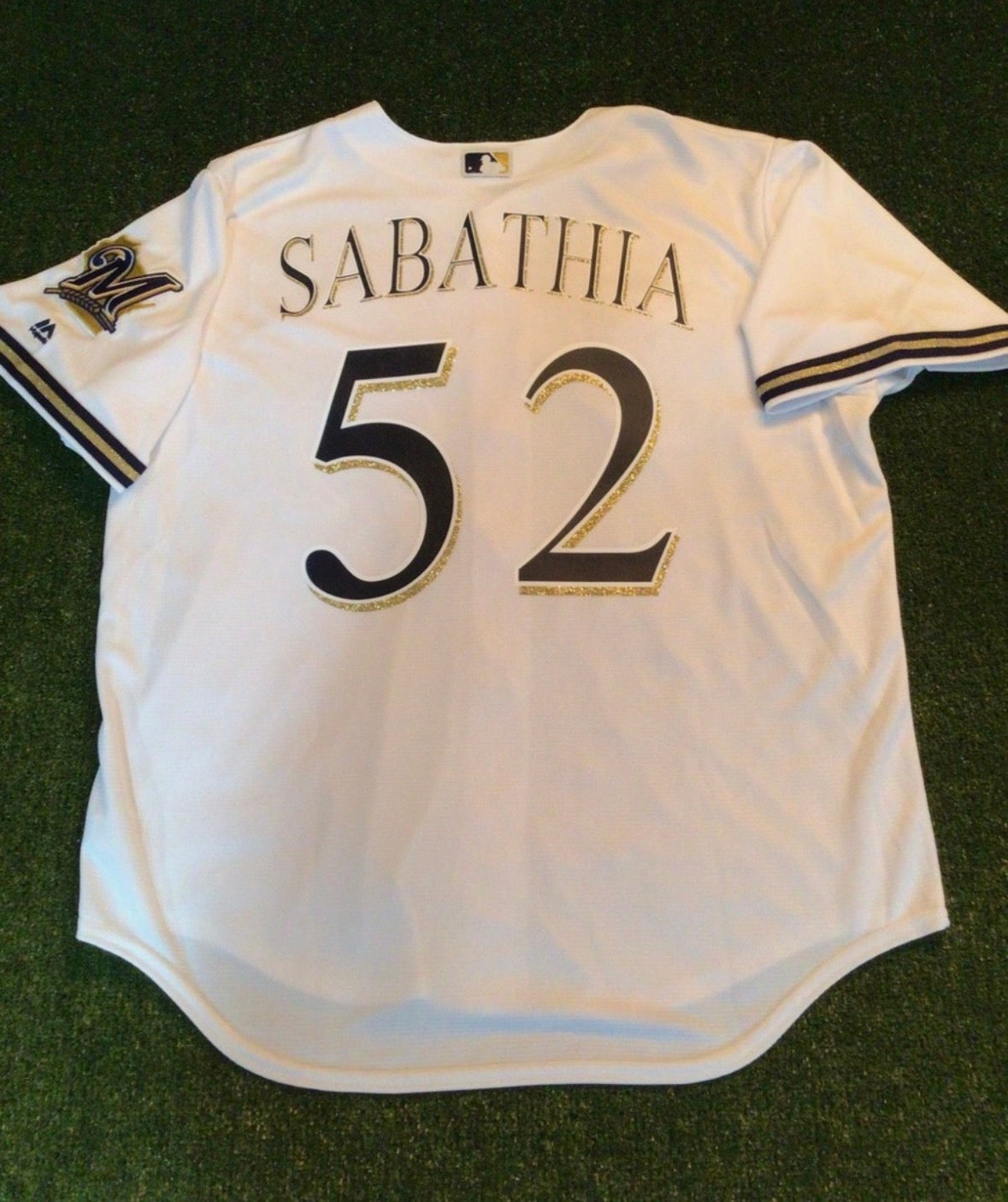 CC Sabathia Milwaukee Brewers Jersey Men's (S-3XL) Majestic product image 1