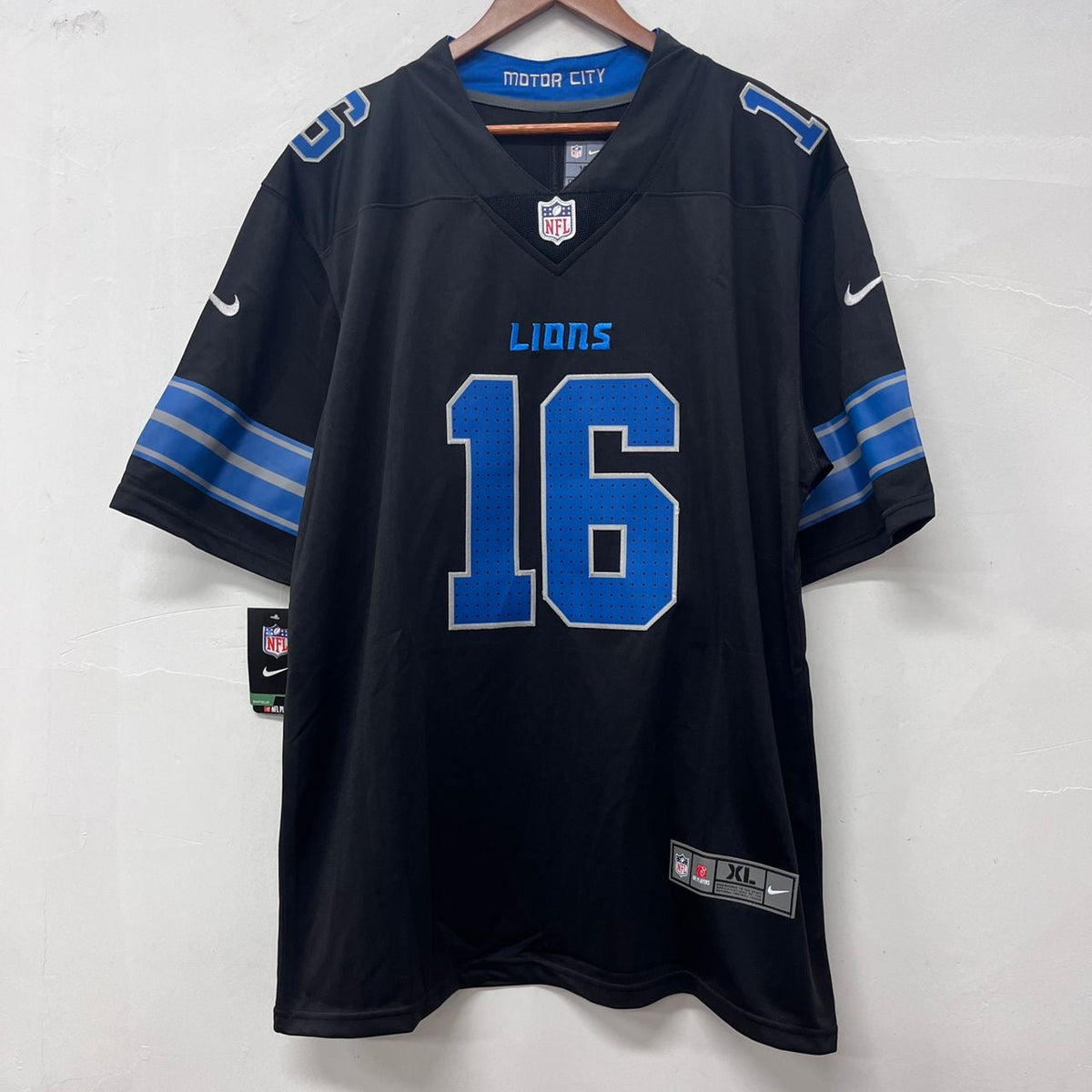 Jared Goff Detroit Lions Official NFL Nike Jersey black product image 2
