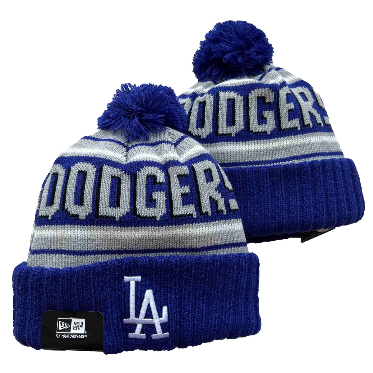 Los Angeles Dodgers MLB New Era winter knit Hat with Pom product image 1