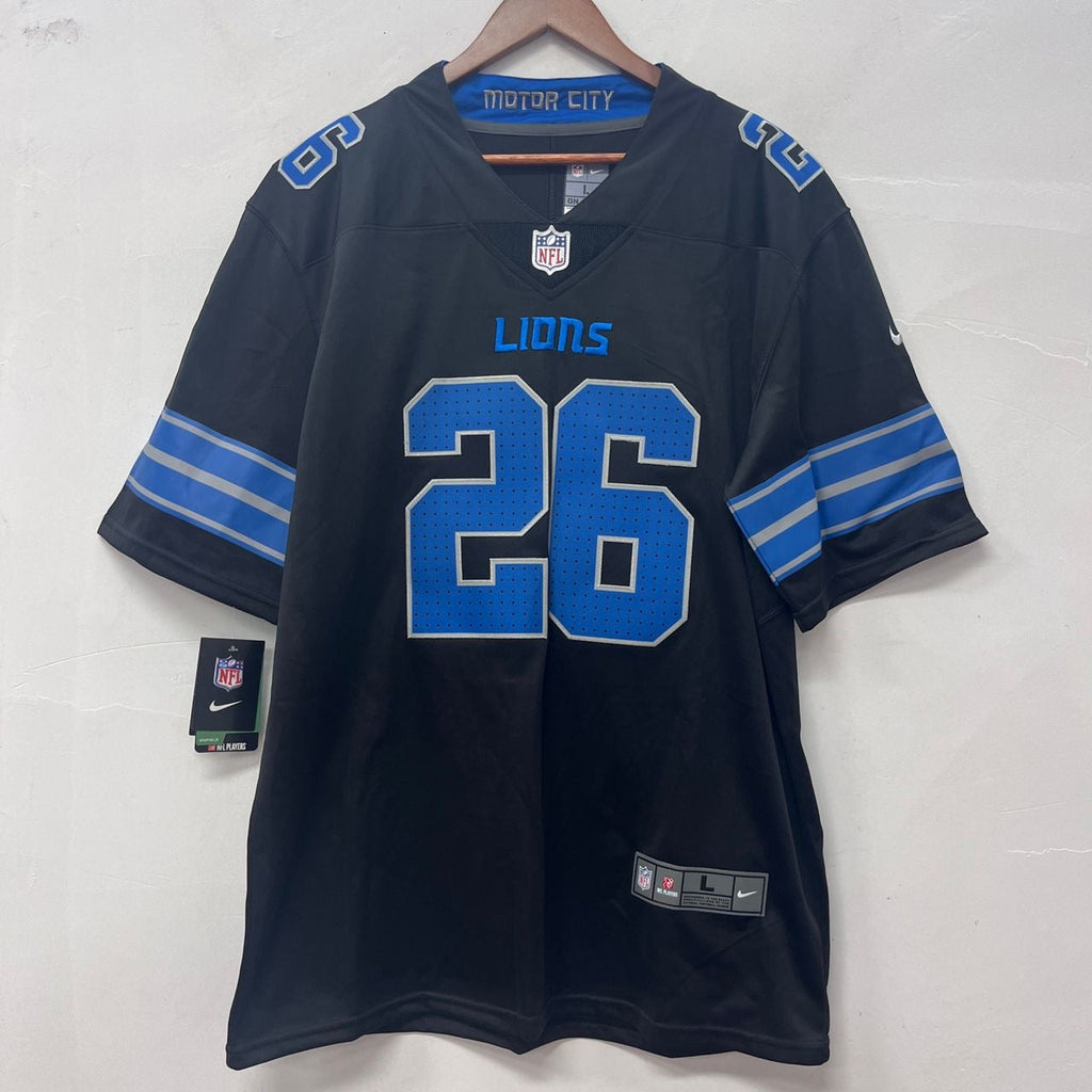 Jahmyr Gibbs Detroit Lions Official NFL Nike Jersey black product image 3