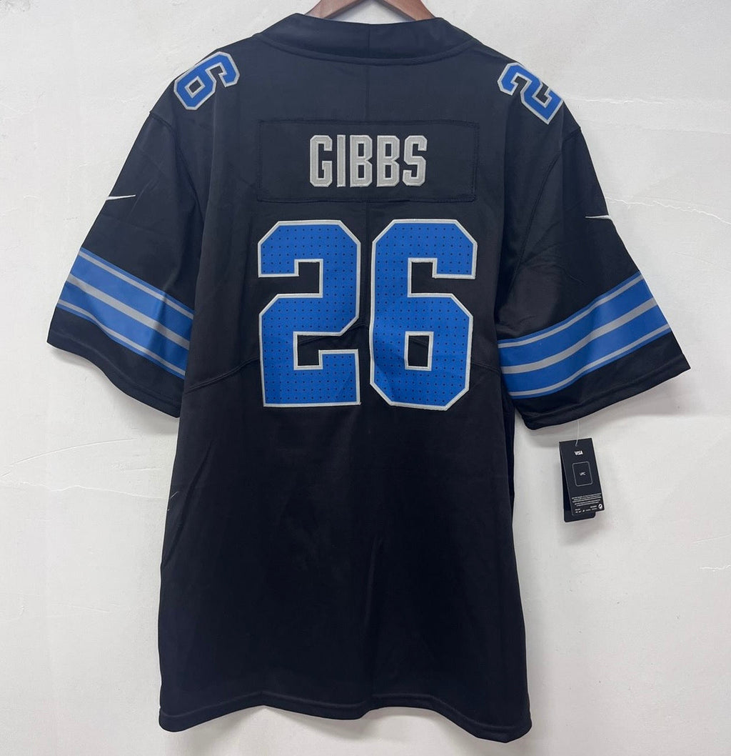Jahmyr Gibbs Detroit Lions Official NFL Nike Jersey black product image 2