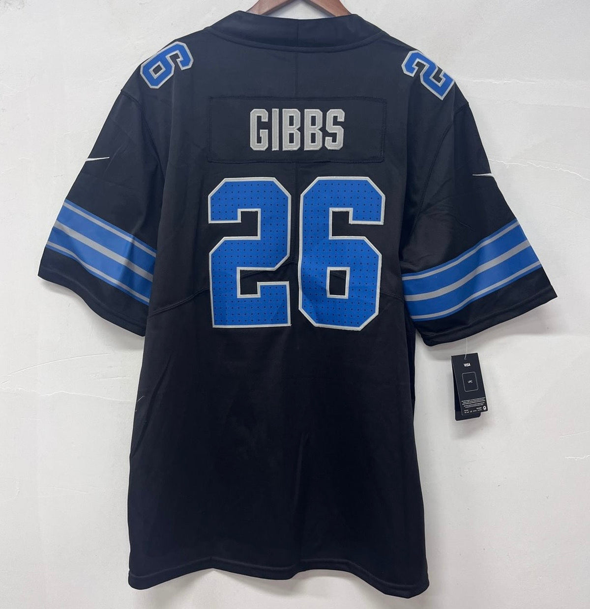 Jahmyr Gibbs Detroit Lions Official NFL Nike Jersey black product image 2