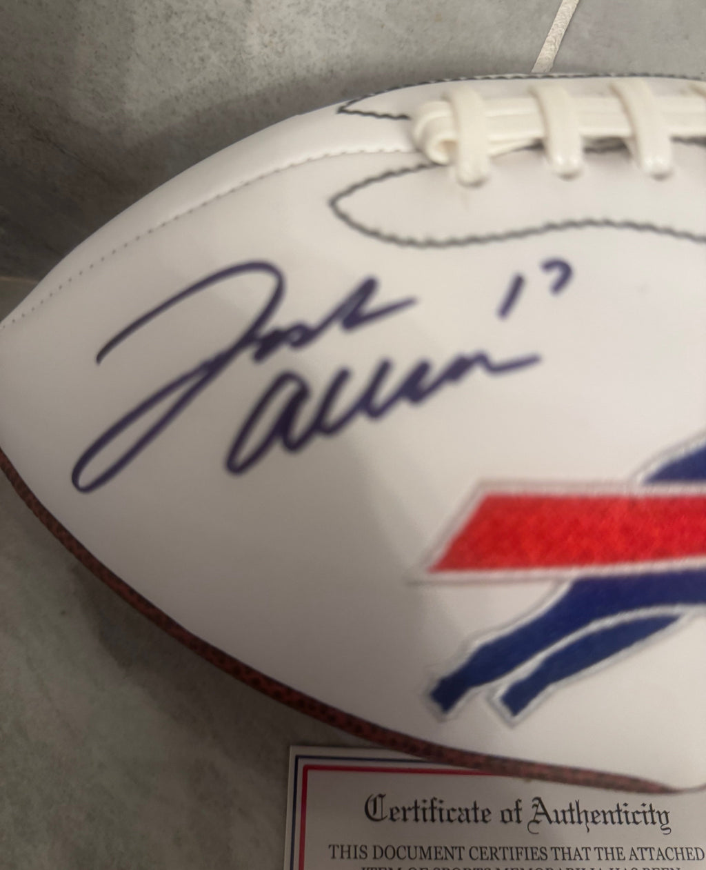 Josh Allen Buffalo Bills Autographed NFL Official Logo product image 2