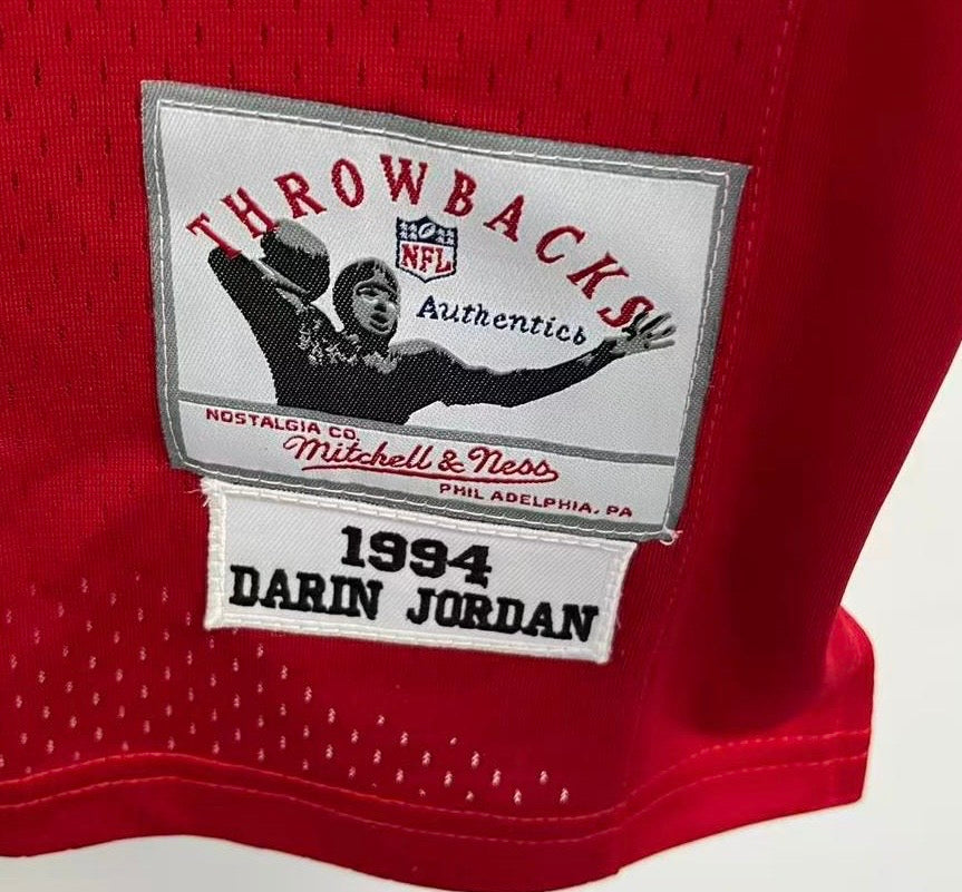 Darin Jordan 1994 San Francisco 49ers Official NFL Mitchell product image 3
