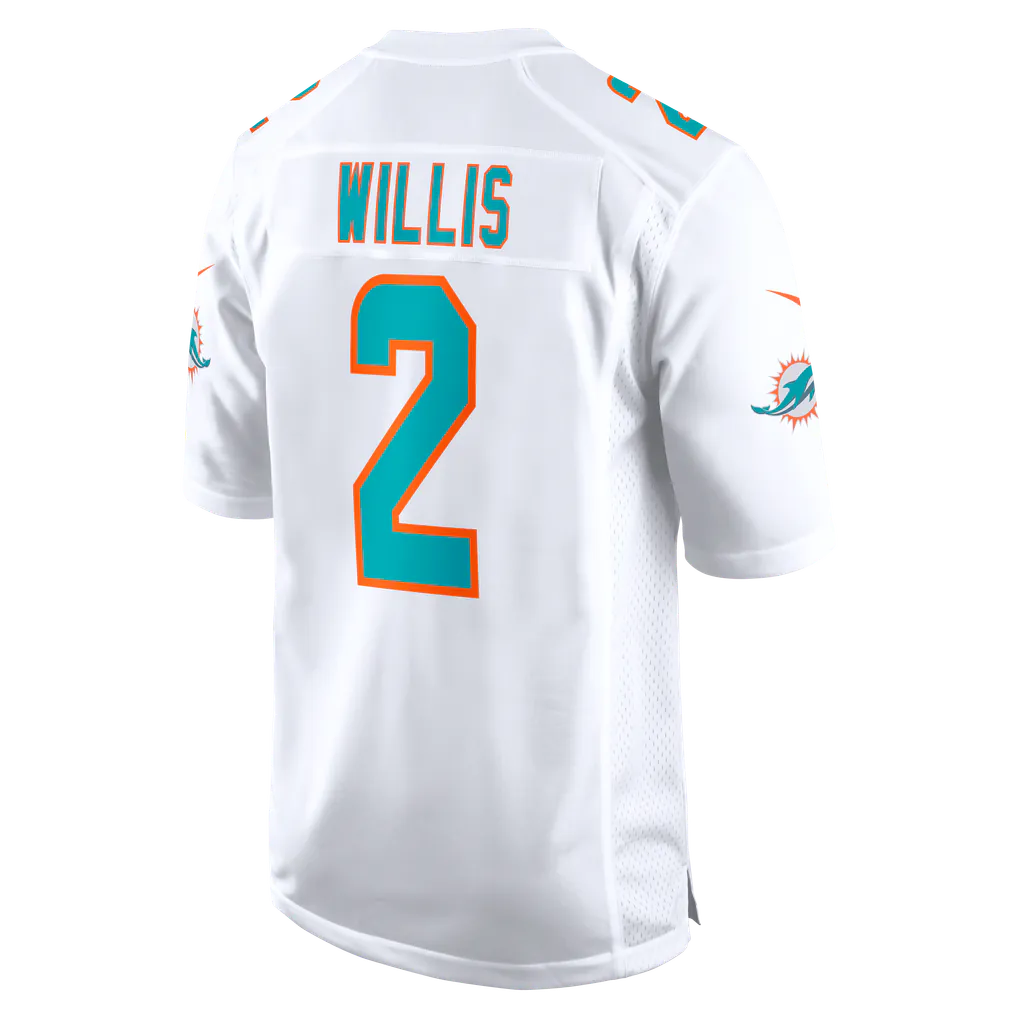 Malik Willis Miami Dolphins Official NFL Nike Jersey White product image 2