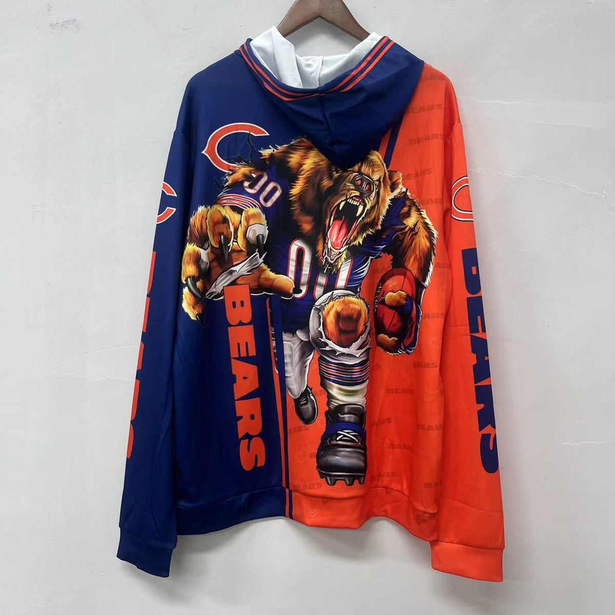 Chicago Bears lightweight hoodie Animated graphics product image 2