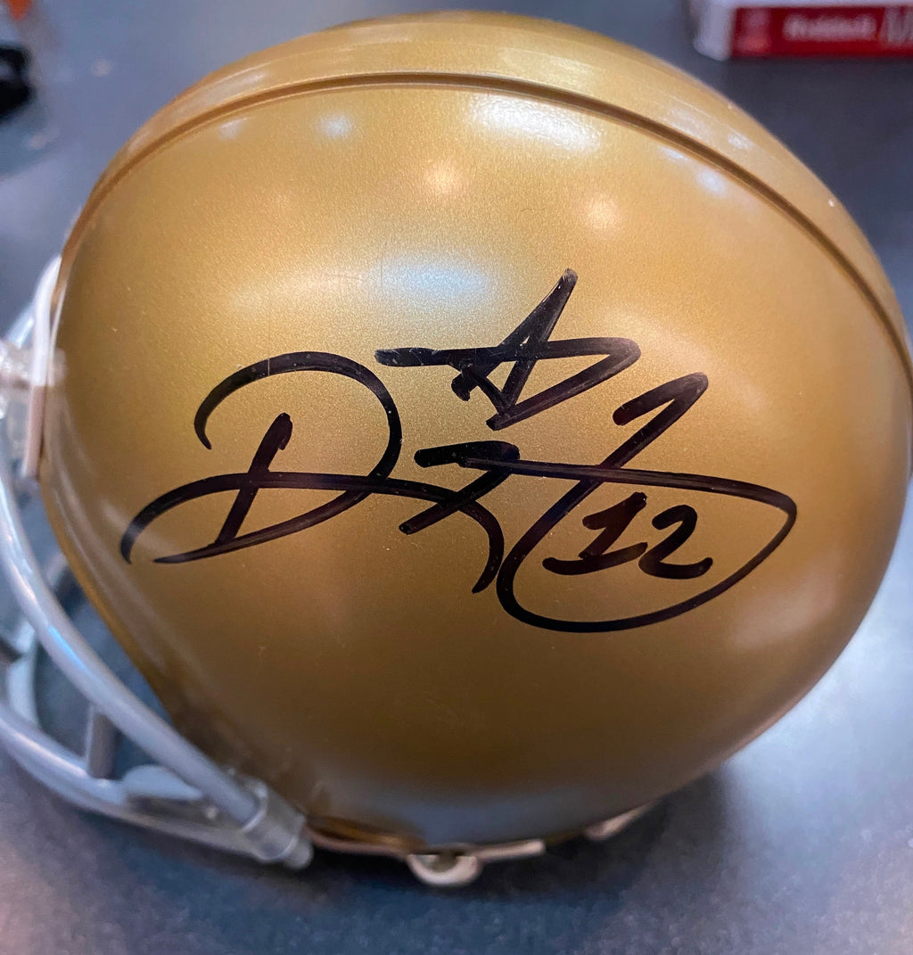Ricky Watters Notre Dame Autographed Mini Helmet with JSA product image 2