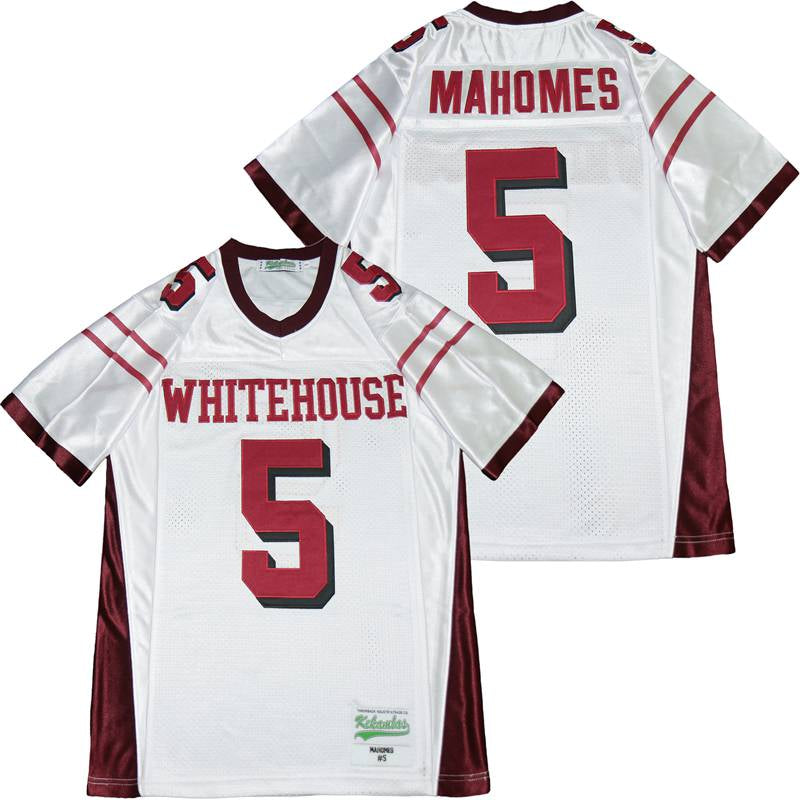 Patrick Mahomes Whitehouse Texas High School Jersey White product image 1