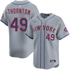 Zach Thornton New York Mets Official MLB Nike Jersey gray product image 1