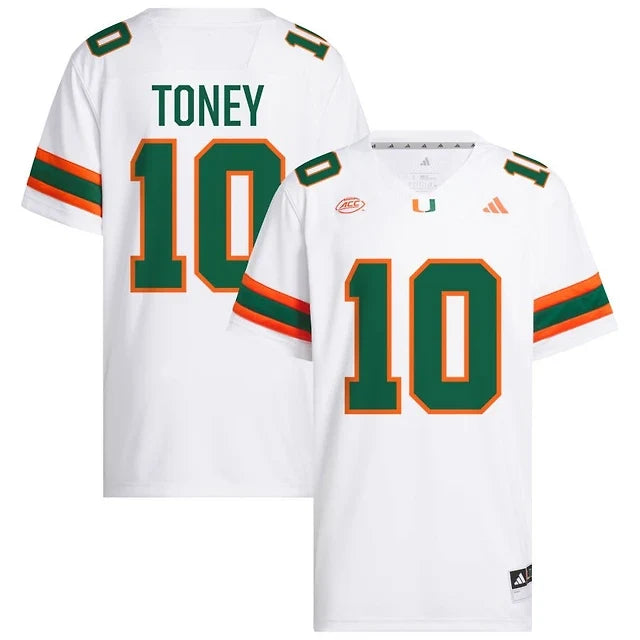Malachi Toney Miami Hurricanes Official NCAA Adidas Jersey product image 1