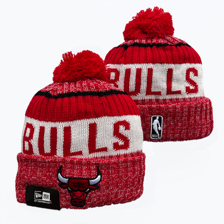 Chicago Bulls NBA New Era winter Hat with Pom product image 1