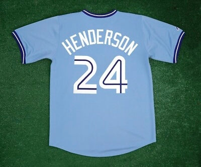 Rickey Henderson Toronto Blue Jays Official MLB Majestic product image 1