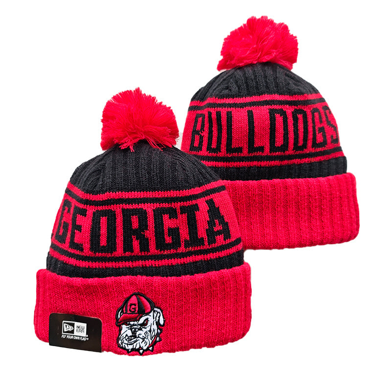 Georgia Bulldogs NCAA New Era winter Hat with Pom product image 1