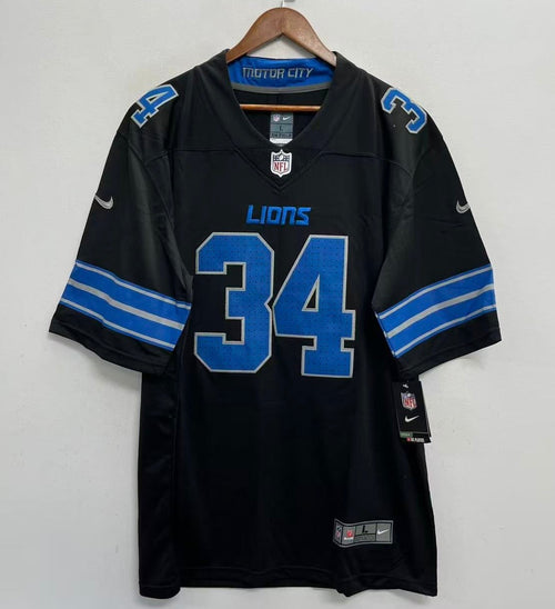 Alex Anzalone Detroit Lions Jersey black 2025 product image 2