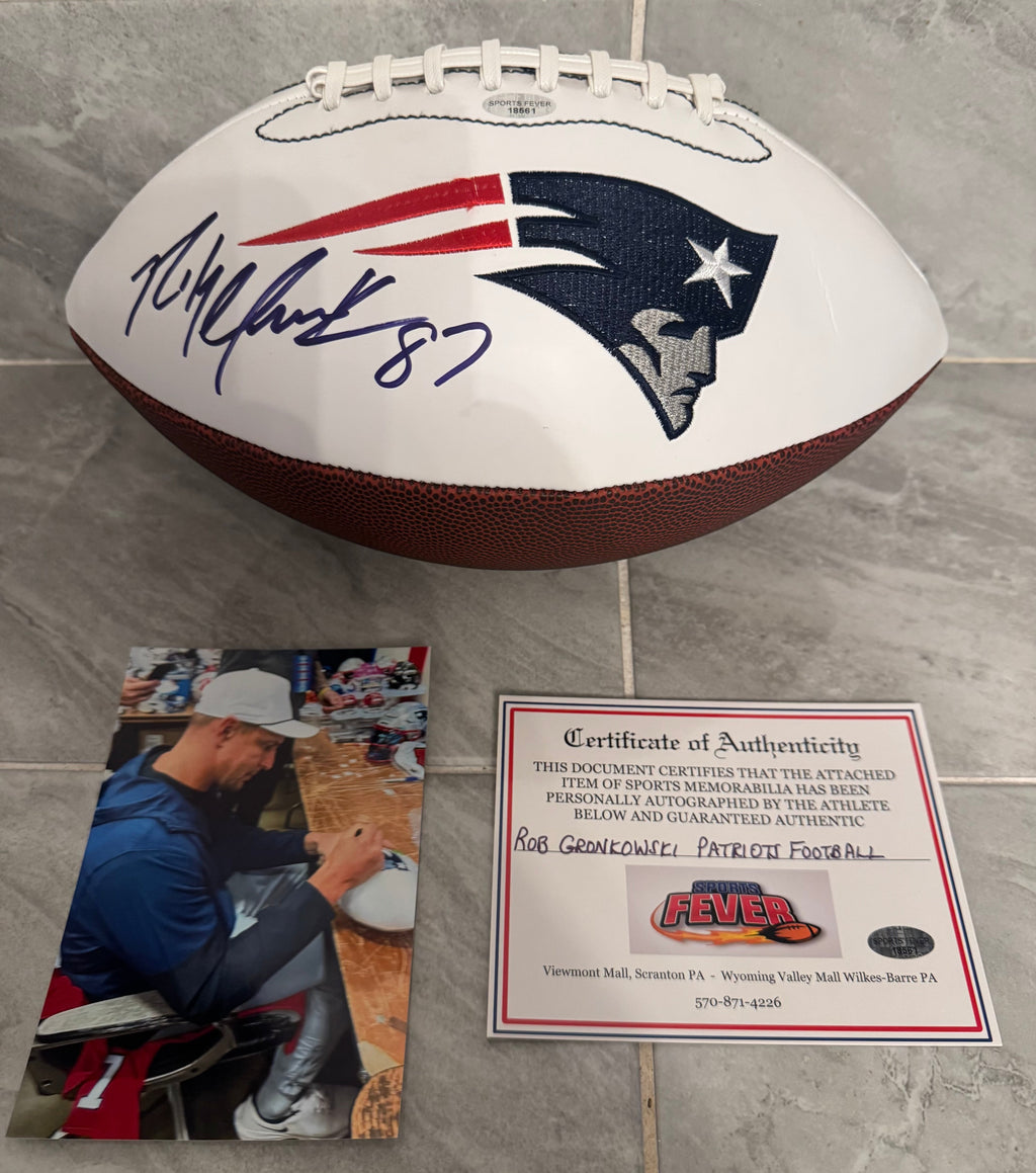 Rob Gronkowski New England Patriots Autographed Football product image 1