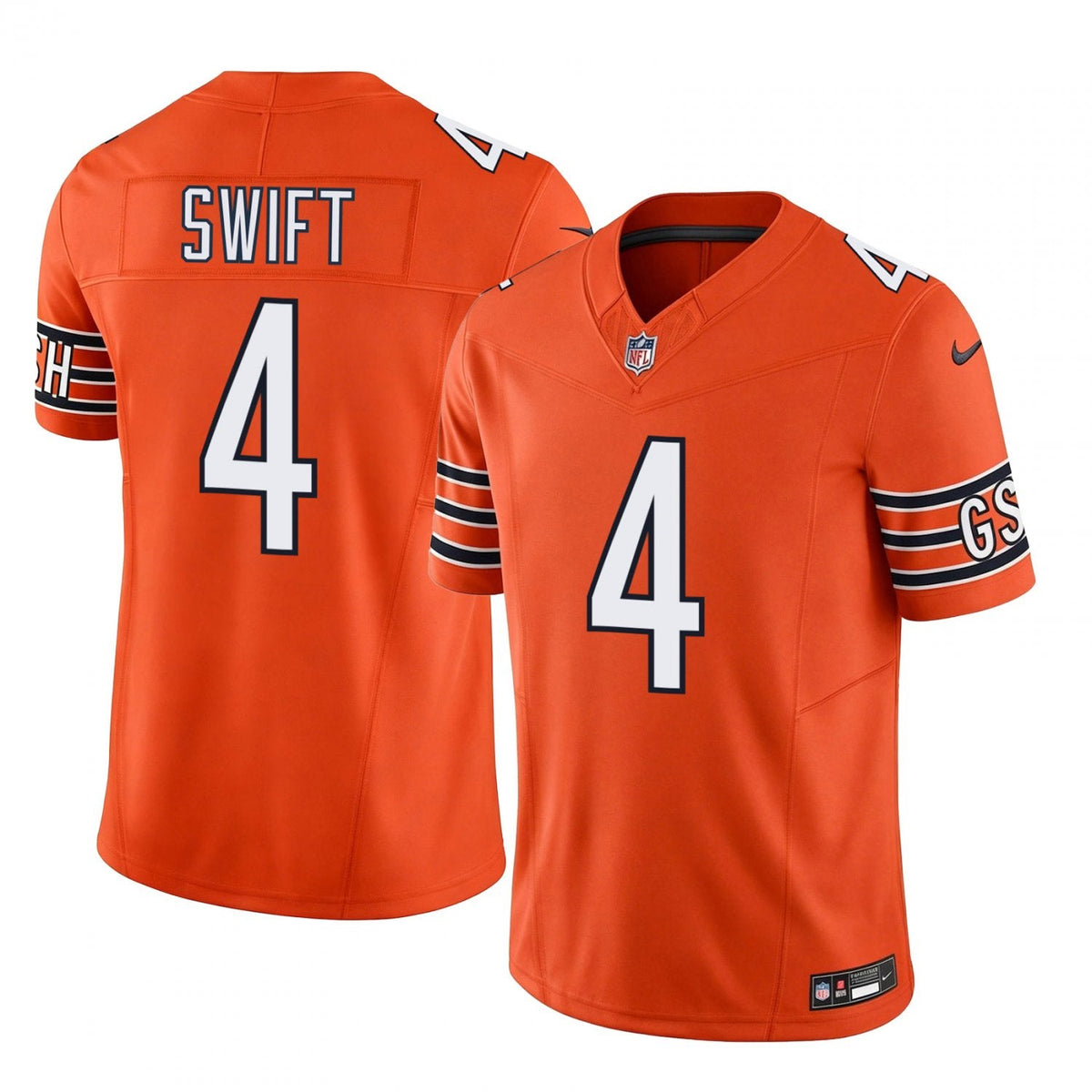 D’Andre Swift Chicago Bears official NFL Nike Jersey Orange product image 1