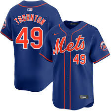 Zach Thornton New York Mets Official MLB Nike Jersey blue product image 1