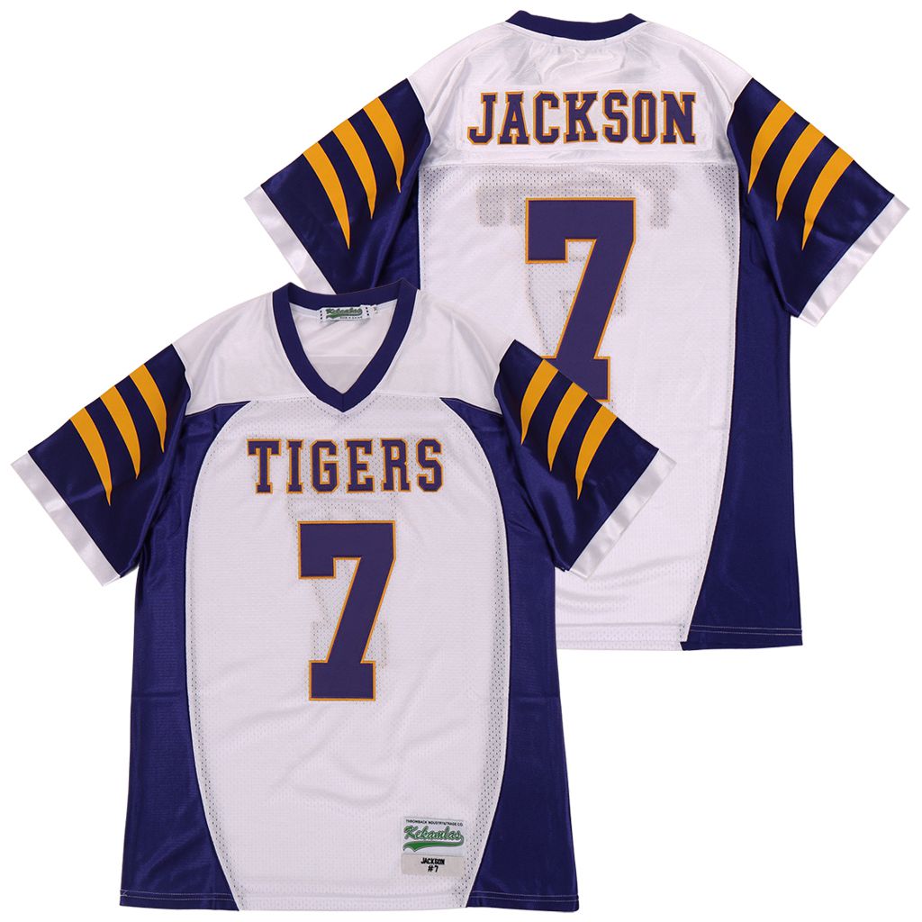 Lamar Jackson High School Jersey Boynton Beach Florida white product image 1
