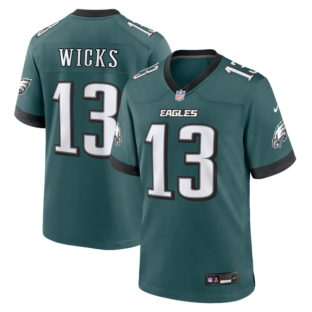 Dontayvion Wicks Philadelphia Eagles Nike Team Game Jersey product image 1