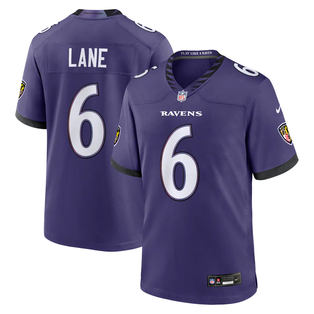 Men's Baltimore Ravens Ja'Kobi Lane Nike Purple Team Game product image 1