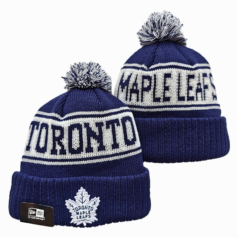 Toronto Maple Leafs NHL New Era winter Hat with Pom product image 1