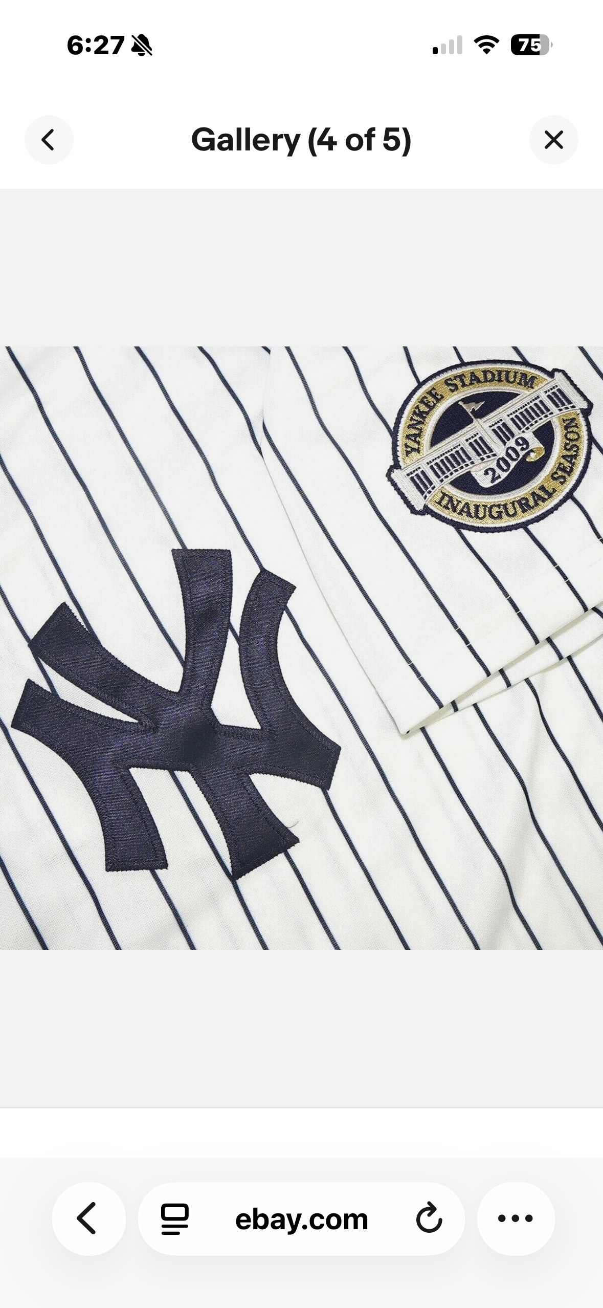 CC Sabathia 2009 New York Yankees World Series White Home product image 4