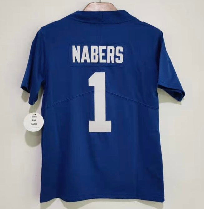 Malik Nabers YOUTH New York Giants Jersey 100 years patch product image 1