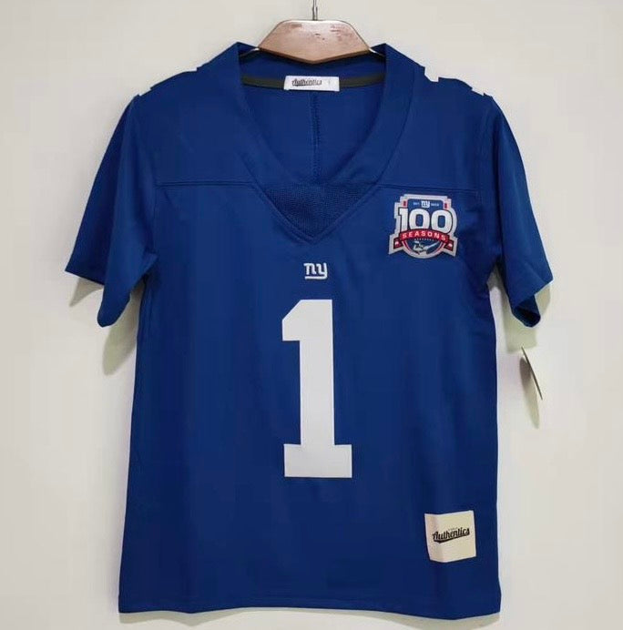 Malik Nabers YOUTH New York Giants Jersey 100 years patch product image 2